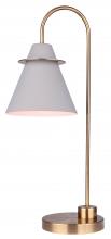 Canarm ITL1076A22MGG - TALIA, ITL1076A22MGG -G-, GD + Matte Grey Color, 1 Lt Table Lamp, 40W Type