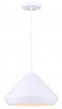 Canarm IPL1020A13WH - BYCK, IPL1020A13WH -G-, MWH Color, 1 Lt 12.75inch Width Pendant, 60W Type