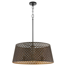Quorum 8217-3-5980 - BENEDICT 24" 3LT PENDANT - MB/AGB