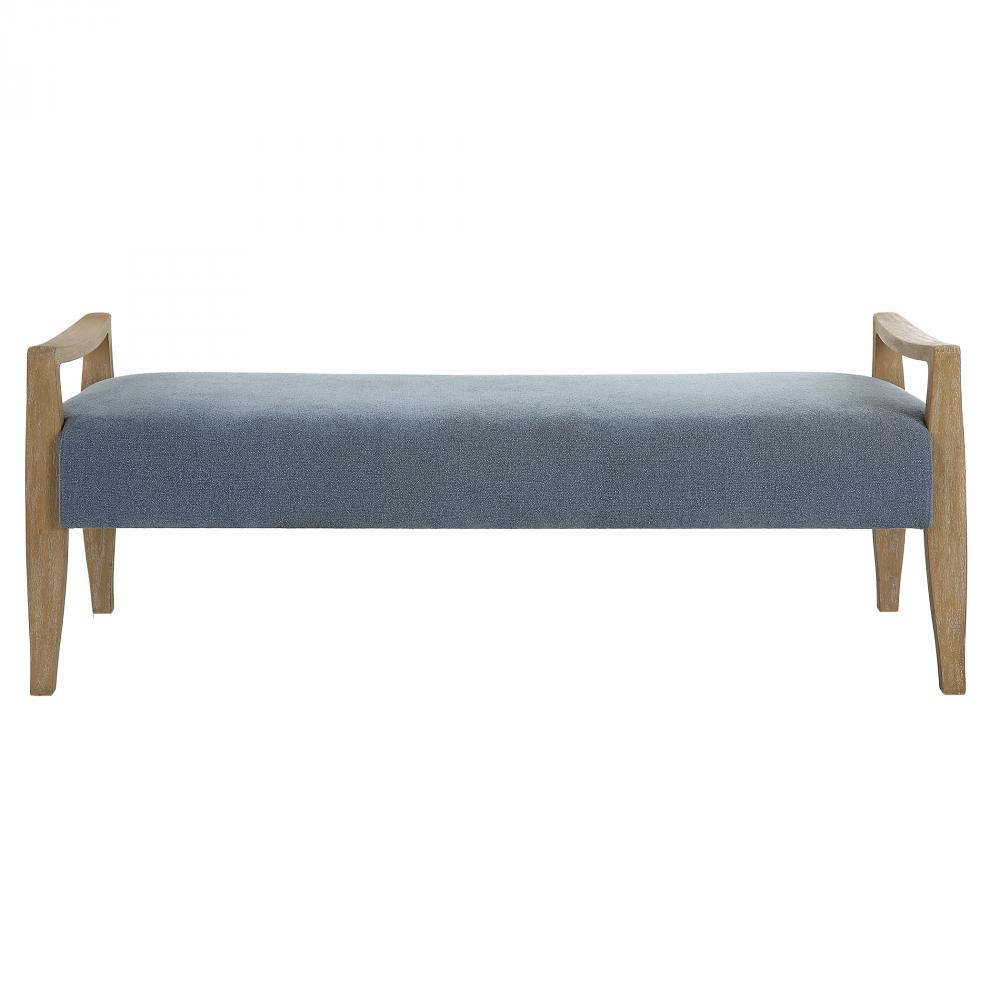 Uttermost Daylight Sky Blue Bench