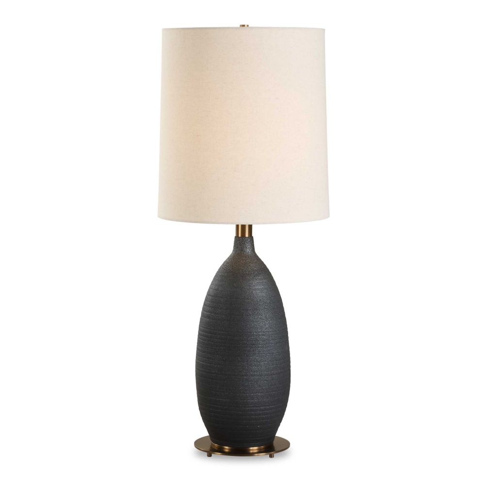 Uttermost Bower Matt Black Table Lamp