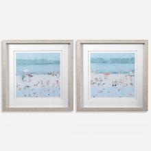 Uttermost 33695 - Uttermost Sea Glass Sandbar Framed Prints Set/2