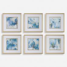 Uttermost 32354 - Uttermost Fresh Start Blue Abstract Prints Set/6