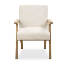 Uttermost 23916 - Uttermost Blakely White Dining Arm Chair