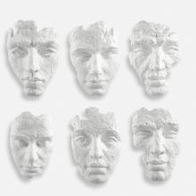 Uttermost 04358 - Uttermost Self-Portrait White Mask Wall Decor Set/6