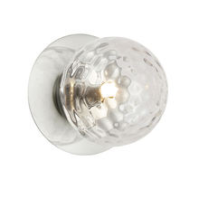 Dainolite BUR-51W-PC-CL - 1 Light Incandescent Wall Sconce, Polished Chrome with Clear Glass