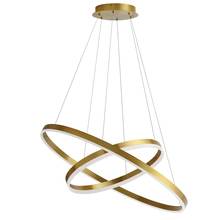 Dainolite CIR-1497C-AGB - 97W Chandelier, Aged Brass w/ White Acrylic Diffuser