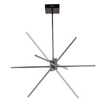 Dainolite SUM-34P-MB - 46W LED Pendant Matte Black with White Acrylic Diffuser