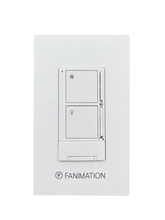 Fanimation WT503WH - Ceiling Fan Wall Control - 3 Speed Fan and CCT Light - White