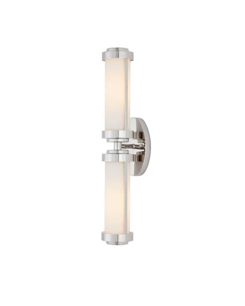 Bowland Nickel Bath Wall Sconce