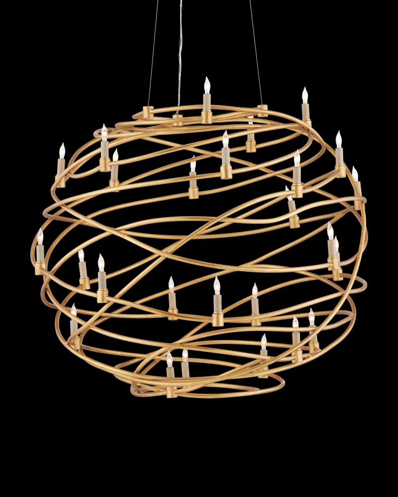 Franchette Gold Orb Chandelier