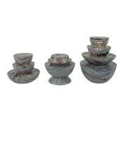 Currey 1200-1049 - Marbleized Stacking Box Set of 3