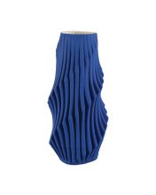 Currey 1200-0893 - Blue Pleat Large Vase