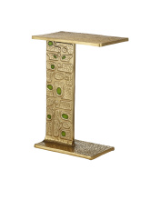 Currey 4000-0197 - Beau Monde Gold & Green C Table