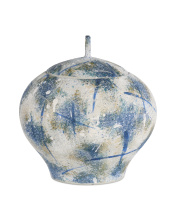 Currey 1200-0998 - Jackson Blue & White Vase